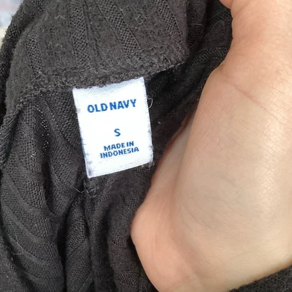 Old Navy Black Ribbed Mock Neck Sweater Dress - Picture 6 of 8